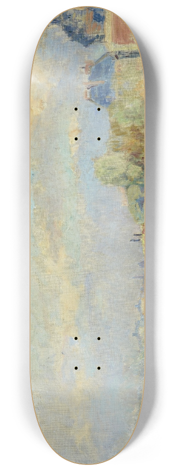 Albert Lebourg - Paris, pniches  quai 8.25 inch art skate deck