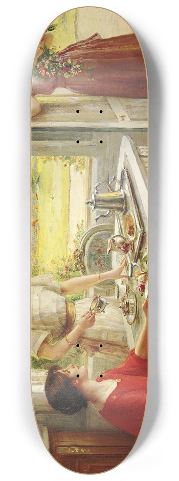 Albert Lynch - Time For Tea 8.25 inch art skate deck