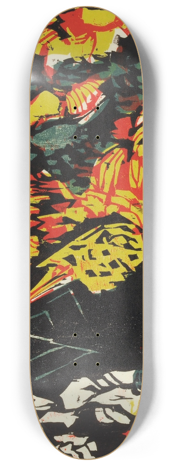 Albert Mller - Farbige Tessinerlandschaft 8.25 inch art skate deck