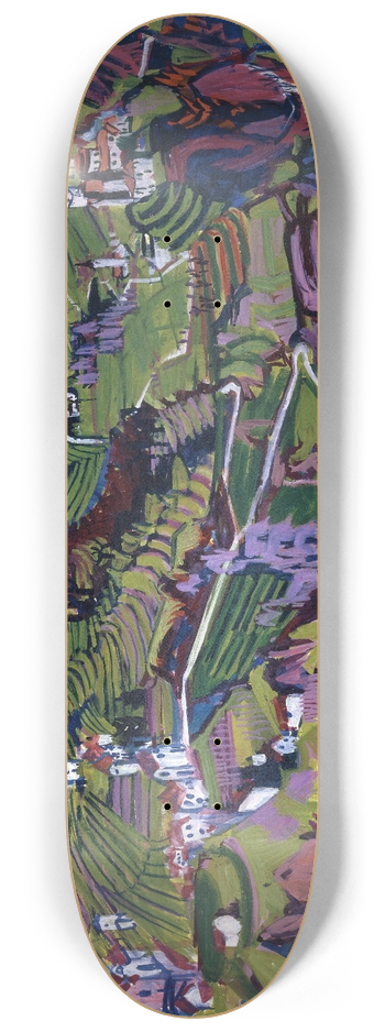 Albert Mller - Large Ticino Landscape 8.25 inch art skate deck