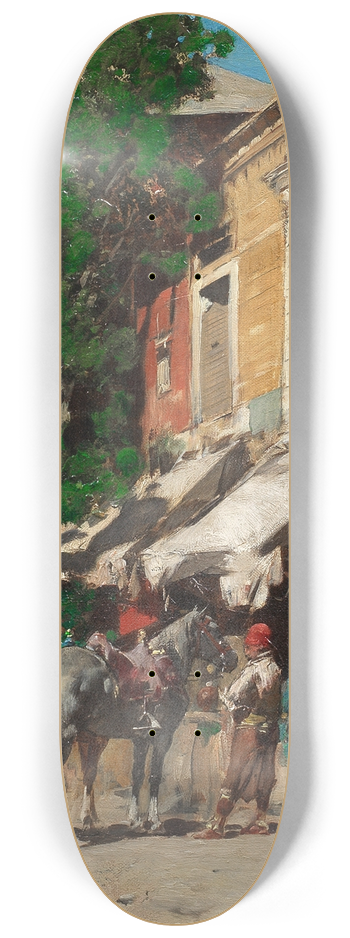 Alberto Pasini - Al mercato, Istanbul 8.25 inch art skate deck