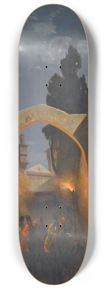 Alberto Pasini - Nocturnal Cavalcade, Tehran 8.25 inch art skate deck