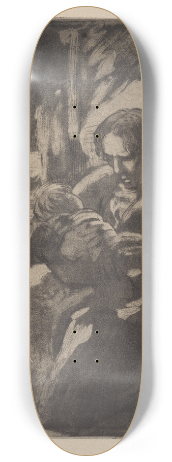 Albert Sterner - Sick child 8.25 inch art skate deck