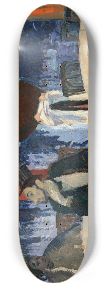 Albert Weisgerber - Parisian Caf 8.25 inch art skate deck