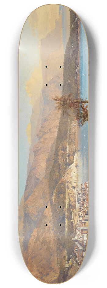 Albert Zimmermann - Blick ber die Bucht von Villefranche-sur-Mer 8.25 inch art skate deck