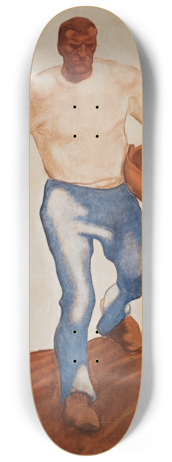 Albin Egger Lienz - Der Smann (The Sower) 8.25 inch art skate deck
