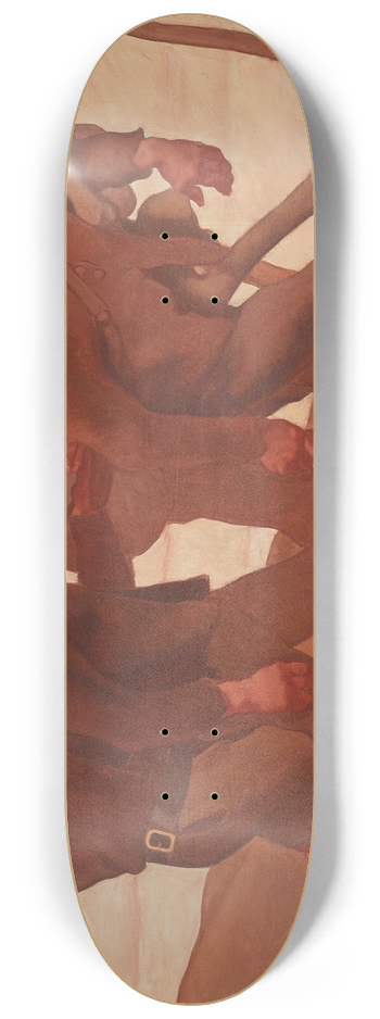 Albin Egger Lienz - Der Totentanz Von Anno Neun 8.25 inch art skate deck