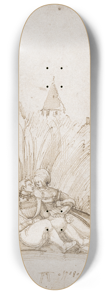 Albrecht Altdorfer - Lovers in a Cornfield 8.25 inch art skate deck