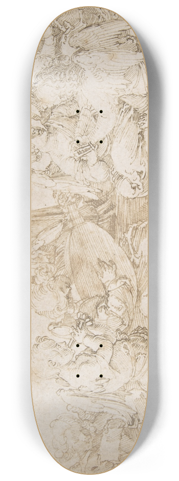 Albrecht Drer - Music-Making Angels 8.25 inch art skate deck