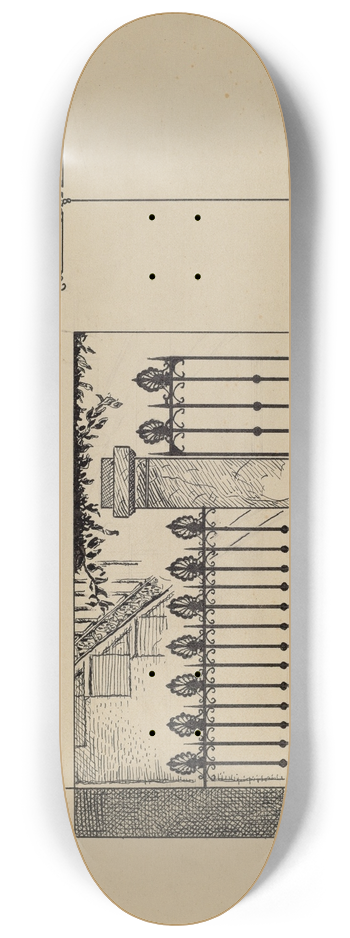 Al Curry - Cast Iron Fence 8.25 inch art skate deck