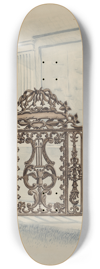 Al Curry - Cast Iron Gate 8.25 inch art skate deck