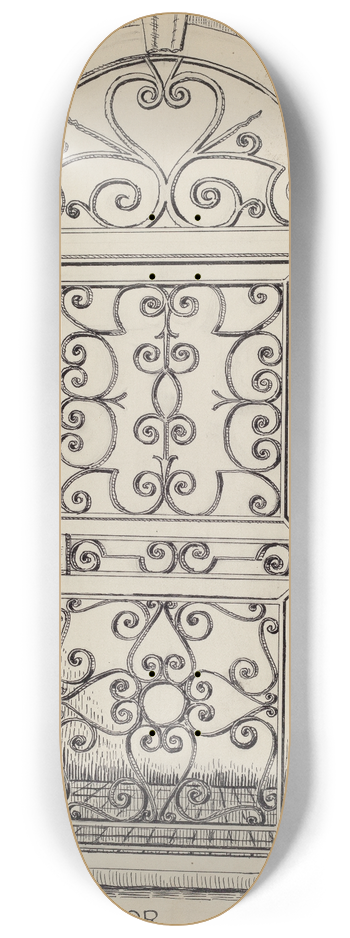 Al Curry - Wrought Iron Door 8.25 inch art skate deck