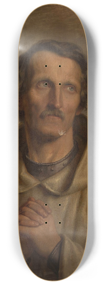 Aleksander Lesser - Monk  pilgrim 8.25 inch art skate deck