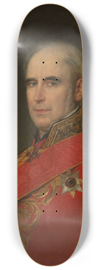 Aleksander Stankiewicz - Portrait of Romuald Hube, senator 8.25 inch art skate deck