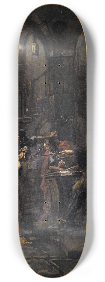 Alessandro Magnasco - Brutal Interrogation 8.25 inch art skate deck