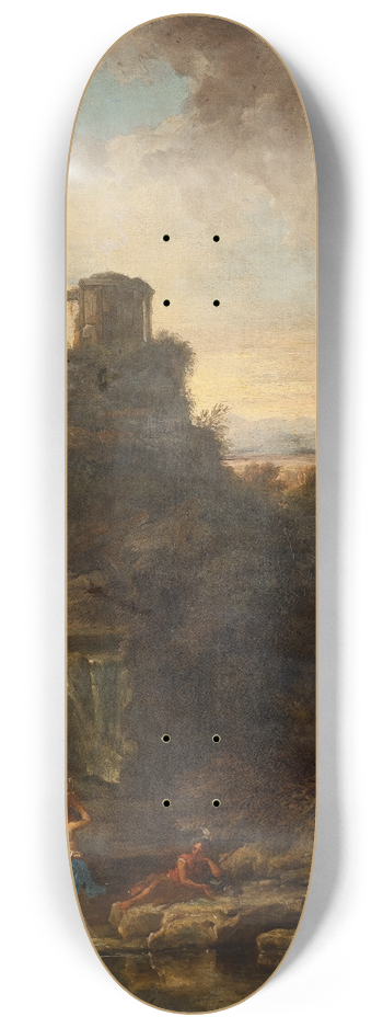 Alessio de Marchis - Landscape with a Tholos 8.25 inch art skate deck