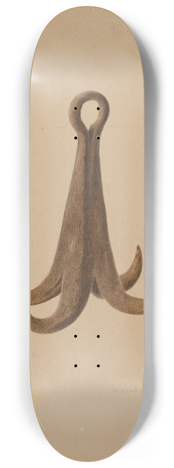 Alexander Anderson - Grappling Hooks 8.25 inch art skate deck