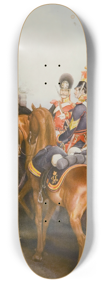 Alexander Bogdanovich Villevalde - The Charming Officer 8.25 inch art skate deck