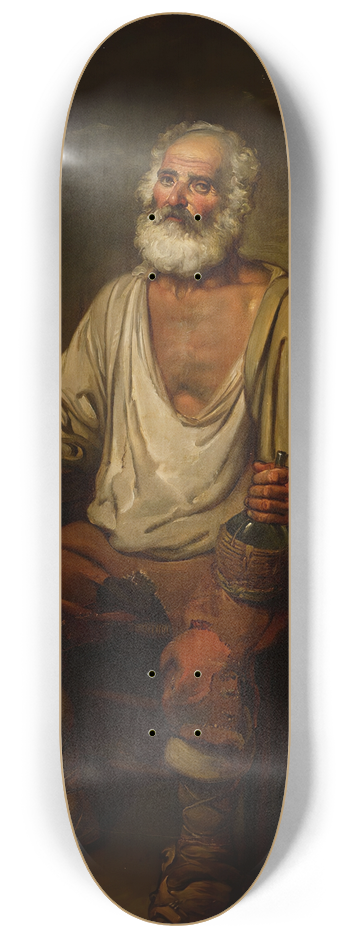 Alexander Laurus - Man Drinking Wine 8.25 inch art skate deck