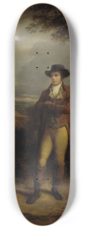 Alexander Nasmyth - Robert Burns, Poet 8.25 inch art skate deck