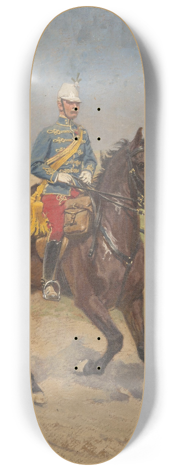 Alexander Pock - Reitender Soldat 8.25 inch art skate deck