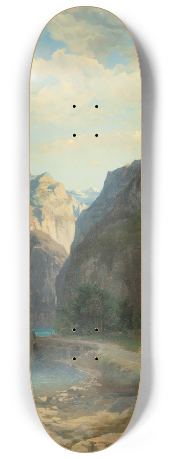 Alexandre Calame - Laxenstrasse (Lac Des Quatre-Cantons) 8.25 inch art skate deck