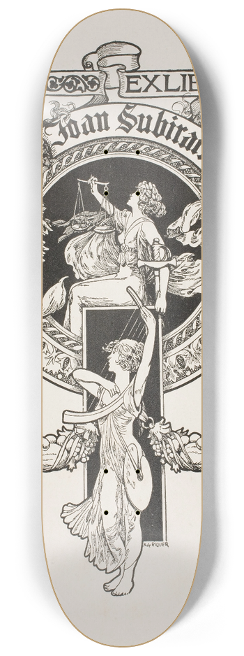 Alexandre de Riquer - Joan Subirachs 8.25 inch art skate deck