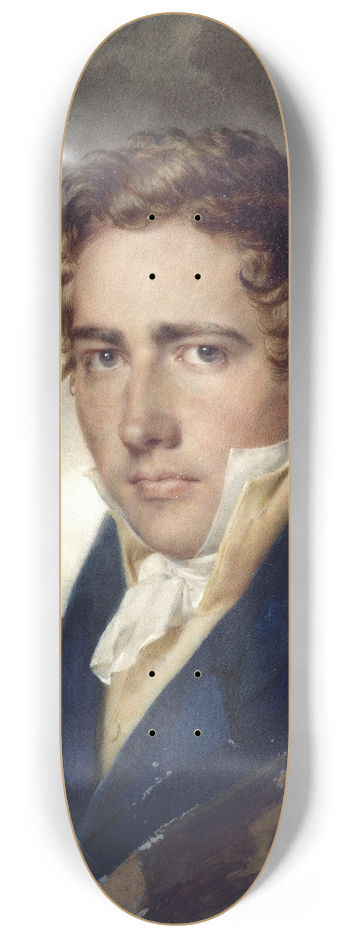 Alexandre Evariste Fragonard - Portrait prsum de larchitecte Auguste Constantin (1790-1842) 8.25 inch art skate deck