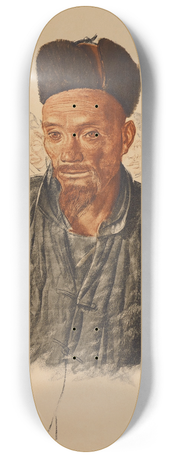 Alexandre Jacovleff - Chinois Mahometan de Liang-Tcheou 8.25 inch art skate deck