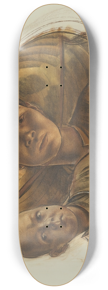 Alexandre Jacovleff - Mother And Child 8.25 inch art skate deck