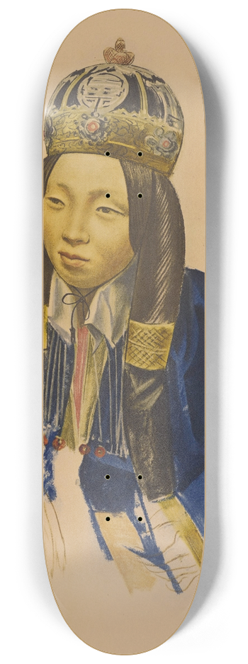 Alexandre Jacovleff - Princesse Nirgidma de Torhout 8.25 inch art skate deck