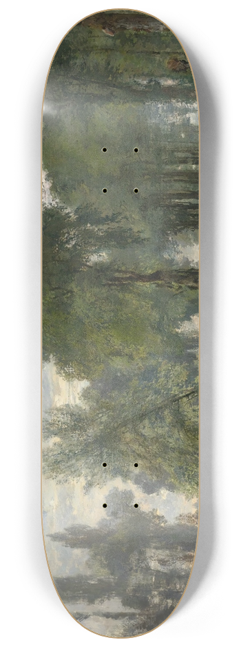 Alexandre Ren Veron - Walking by the river 8.25 inch art skate deck