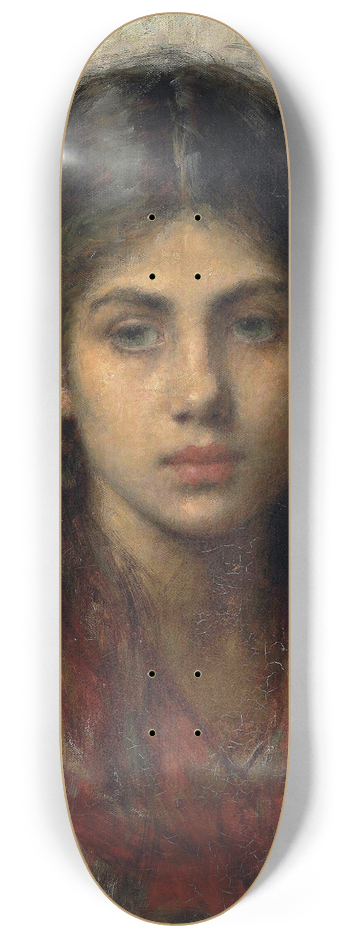 Alexei Harlamoff - Girl With A Red Shawl 8.25 inch art skate deck