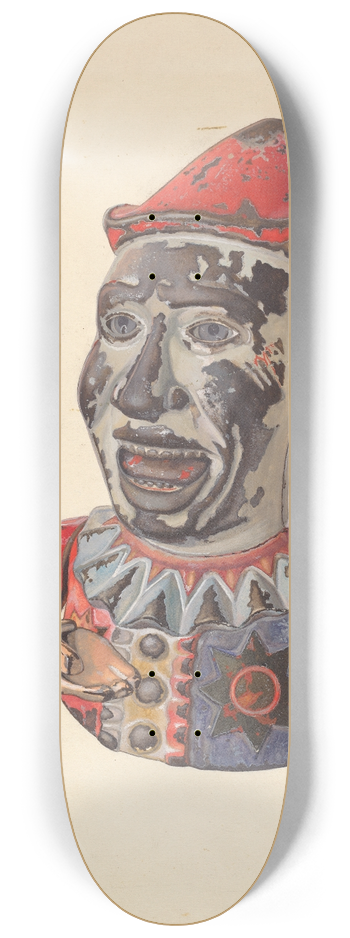 Alf Bruseth - Humpty Dumpty Mechanical Bank 8.25 inch art skate deck