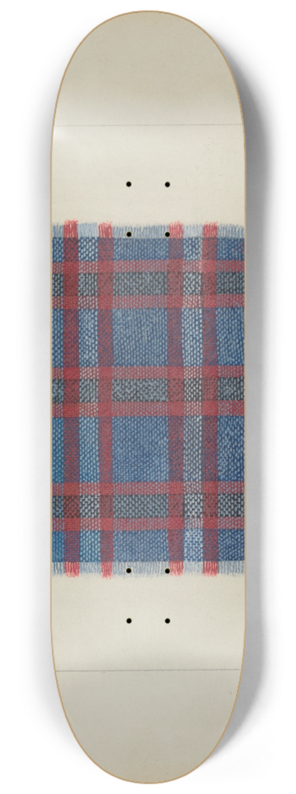 Frank J. Mace - Plaid Homespun 8.25 inch art skate deck