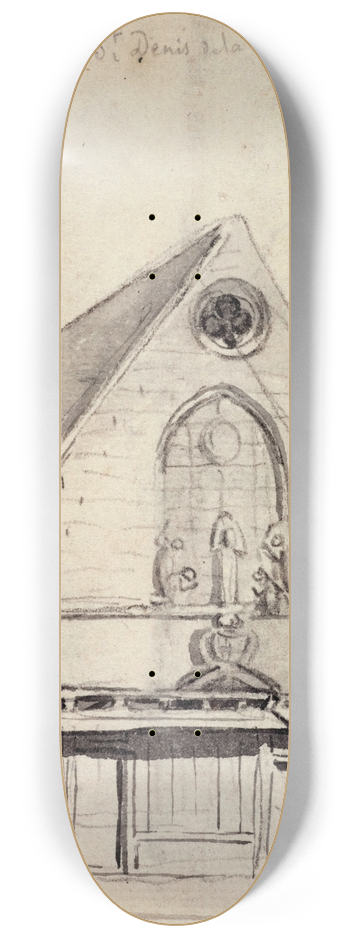Alfred Bonnardot - Saint-Denis de la Chtre 8.25 inch art skate deck