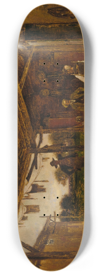 Alfred Cornelius Howland - Friendly Neighbors 8.25 inch art skate deck