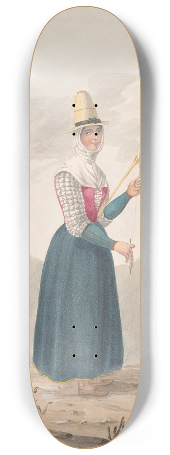 Alfred Diston - Girl from Hierro 8.25 inch art skate deck