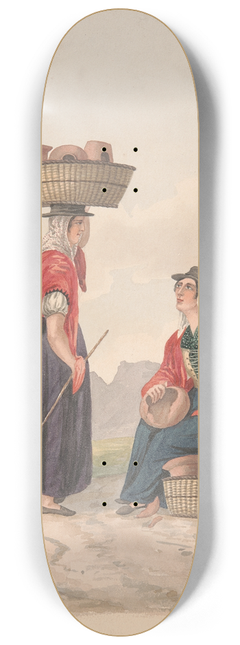 Alfred Diston - Tenerife-Women of Candelaria 8.25 inch art skate deck