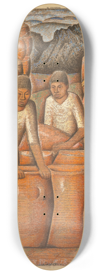 Alfredo Ramos Martnez - Alfareros 8.25 inch art skate deck