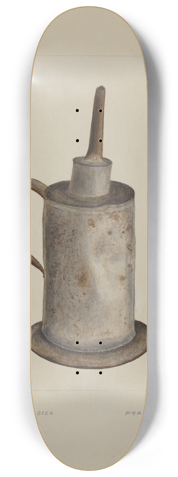 Frank Maurer - Wick Lamp 8.25 inch art skate deck