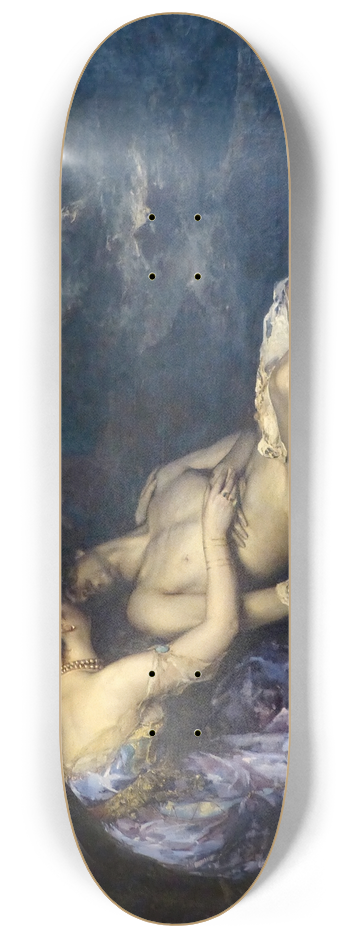 Alfred Philippe Roll - Don Juan and Hadee 8.25 inch art skate deck