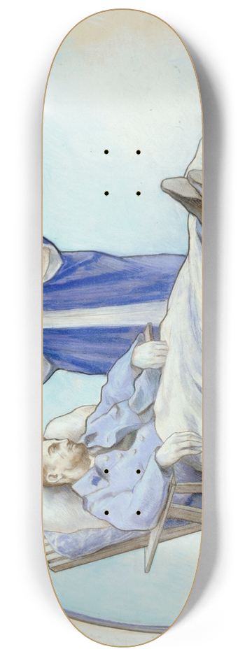 Alfred Philippe Roll - Soldat et infimires 8.25 inch art skate deck