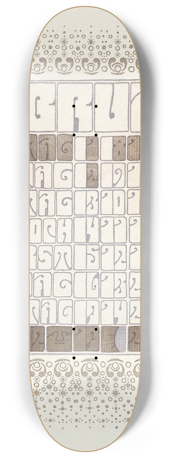 Alfred Roller - Februar 8.25 inch art skate deck
