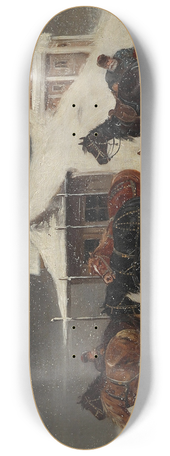 Alfred Steinacker - Kutsche bei Scheegestber 8.25 inch art skate deck