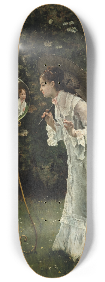 Alfred Stevens - La Boule Argente 8.25 inch art skate deck