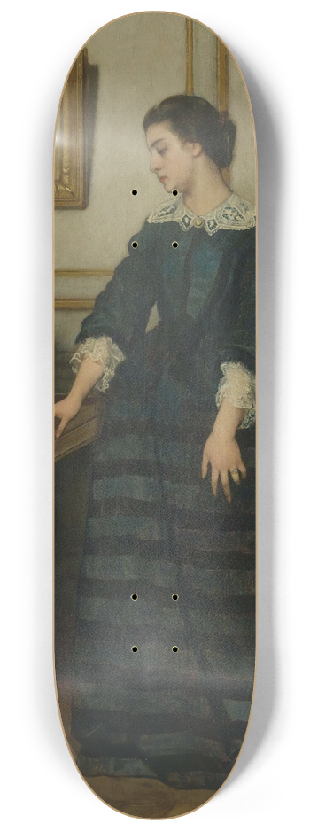 Alfred Stevens - Labsence 8.25 inch art skate deck