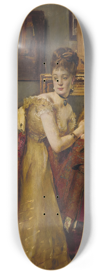 Alfred Stevens - La toilette de bal 8.25 inch art skate deck