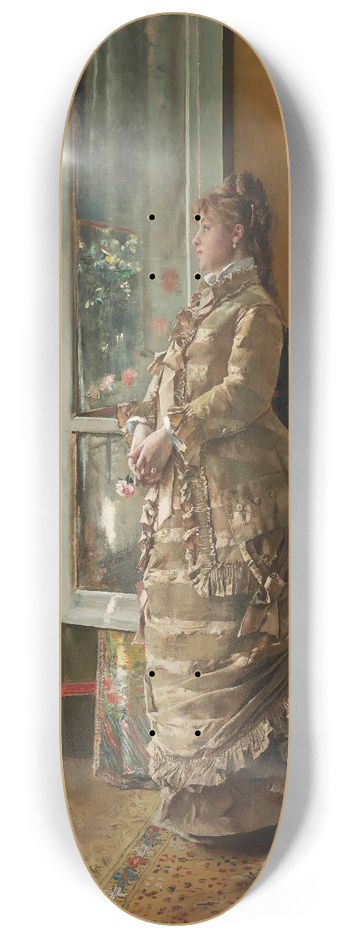 Alfred Stevens - Mlancolie 8.25 inch art skate deck