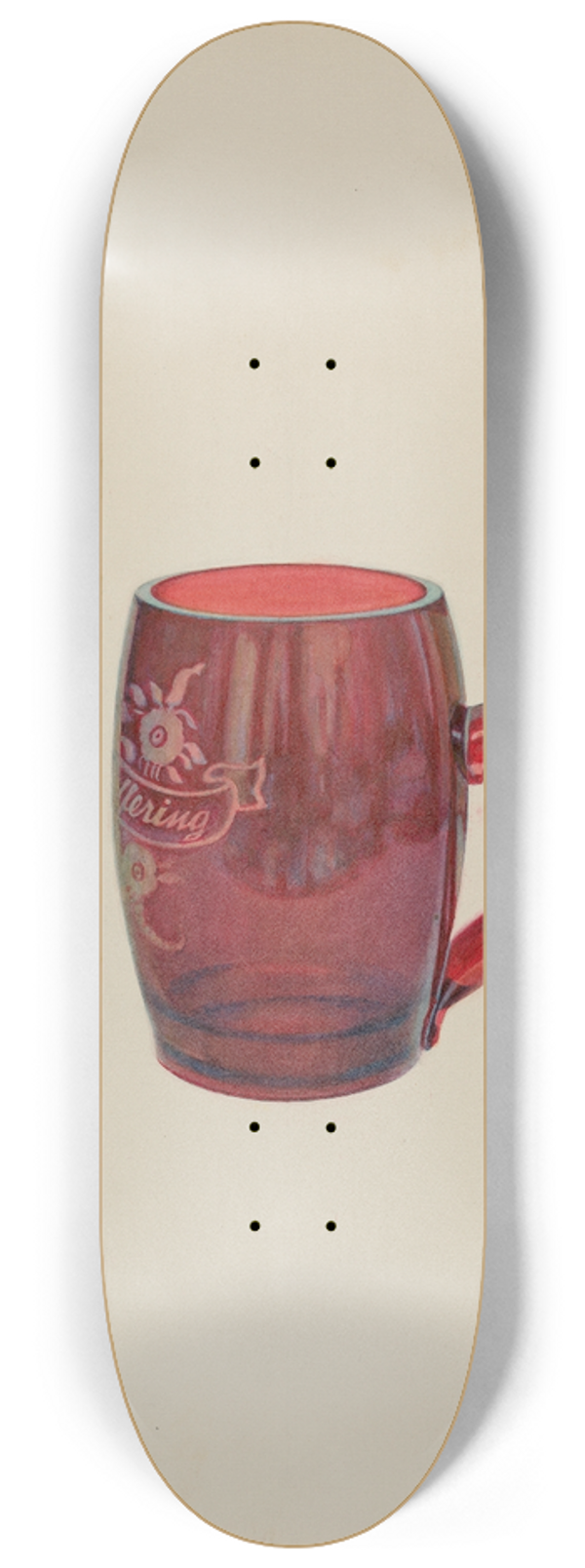 Frank M. Keane - American Bohemian Glass Mug 8.25 inch art skate deck
